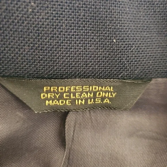 Vintage Buckhead Men's Shop Blue Blazer 40R Sequence Graphic Made USA Union Made - Picture 5 of 16